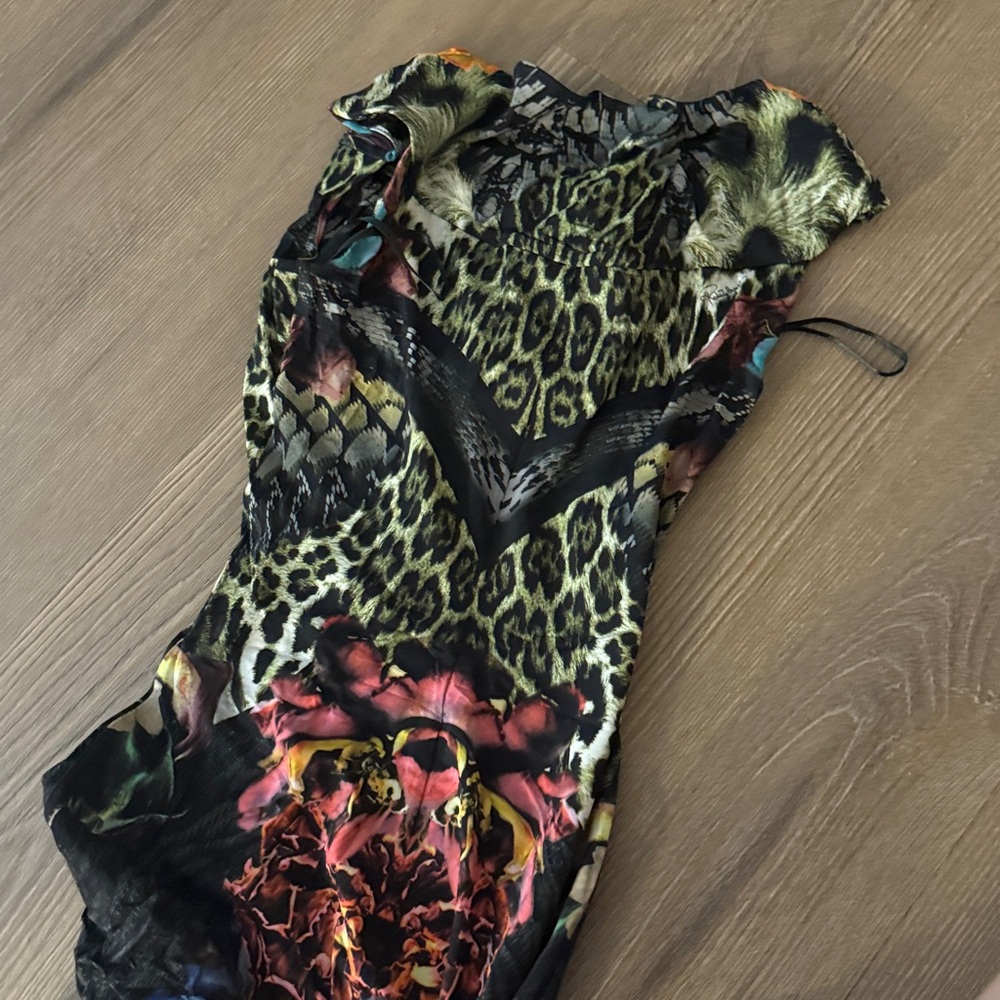ROBERTO CAVALLI Floral Print floor length gown - Picture 12 of 16